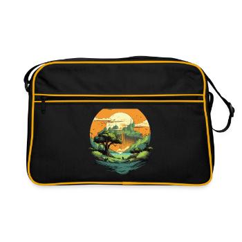 Paysage - Sac Retro - noir/or - Devant