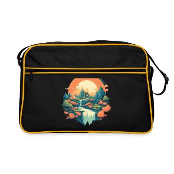 Paysage - Sac Retro - noir/or - Devant
