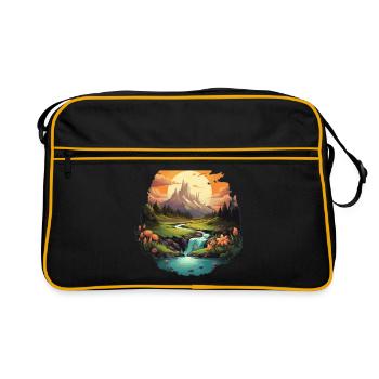 Paysage - Sac Retro - noir/or - Devant