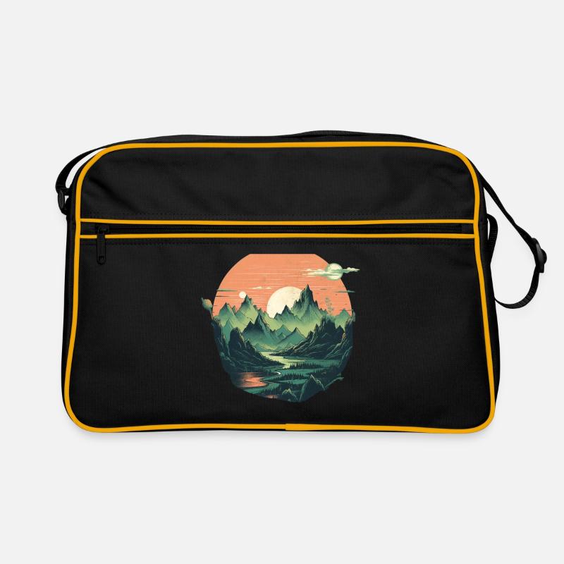 Landschaft Retro Tasche