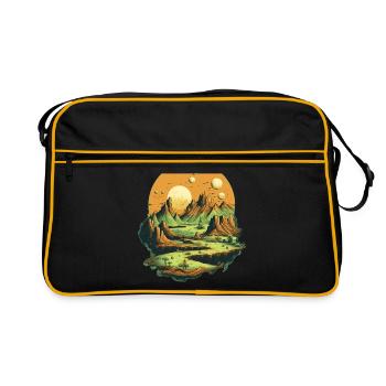 Paysage - Sac Retro - noir/or - Devant