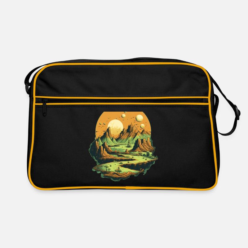 Landschaft Retro Tasche
