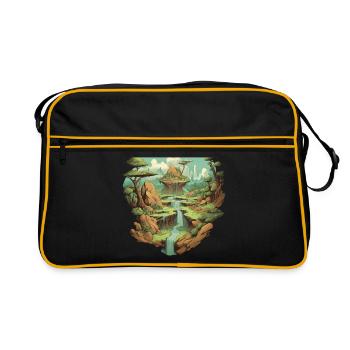Paysage - Sac Retro - noir/or - Devant