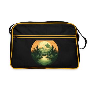 Paysage - Sac Retro - noir/or - Devant