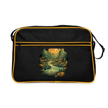 Paysage - Sac Retro - noir/or - Devant
