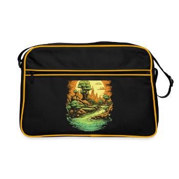 Paysage - Sac Retro - noir/or - Devant