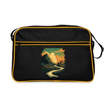 Paysage - Sac Retro - noir/or - Devant
