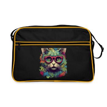 Chat - Sac Retro - noir/or - Devant