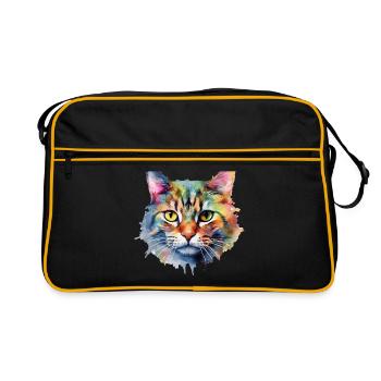 Chat - Sac Retro - noir/or - Devant