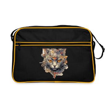 Chat - Sac Retro - noir/or - Devant