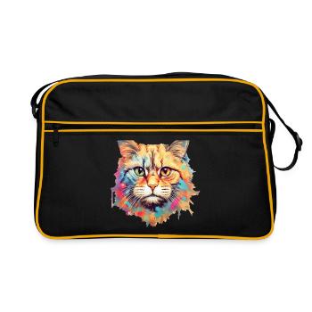 Chat - Sac Retro - noir/or - Devant