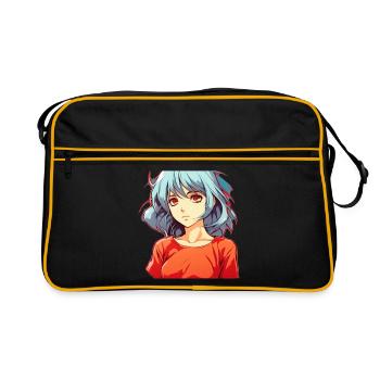 Anime Girl - Sac Retro - noir/or - Devant