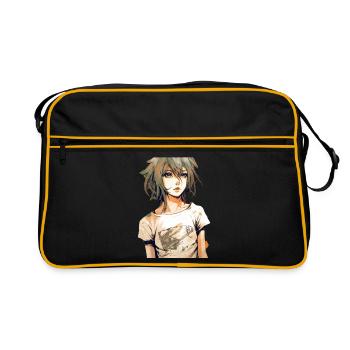 Anime Girl - Sac Retro - noir/or - Devant
