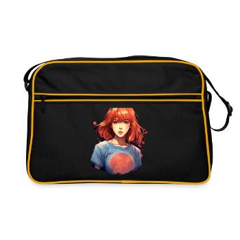 Anime Girl - Sac Retro - noir/or - Devant