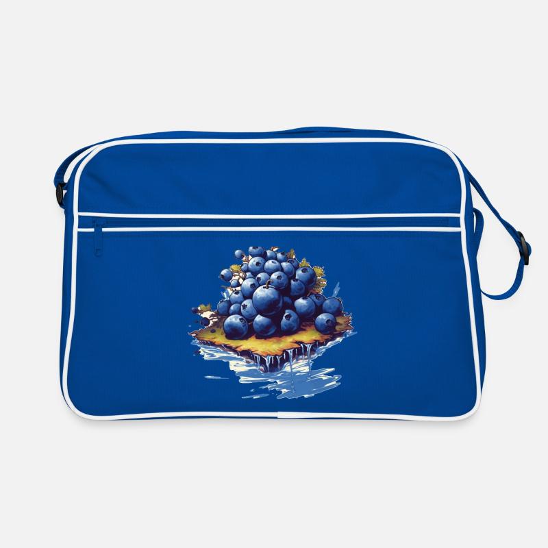 Blaubeere Retro Tasche