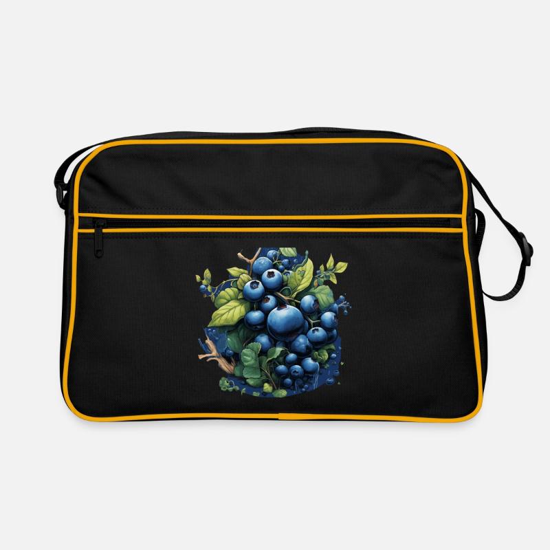 Blaubeere Retro Tasche