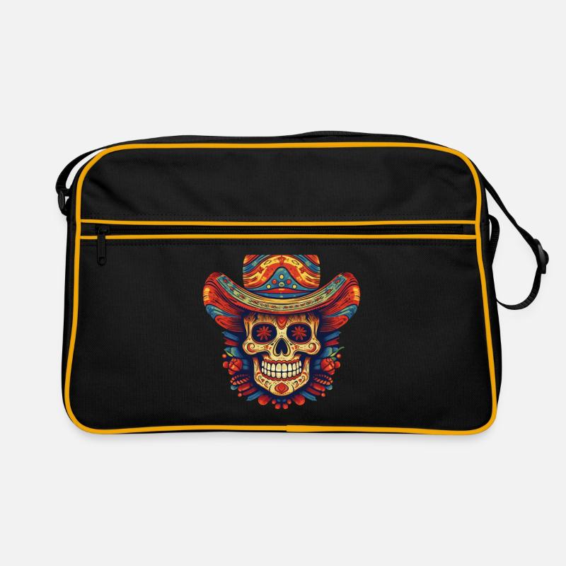 Cinco de Mayo Skull Retro Bag