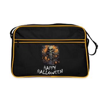 Halloween - Happy Halloween - Retro Bag - black/gold - Front