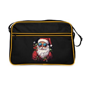 Père Noël - Sac Retro - noir/or - Devant