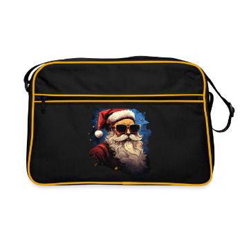 Père Noël - Sac Retro - noir/or - Devant