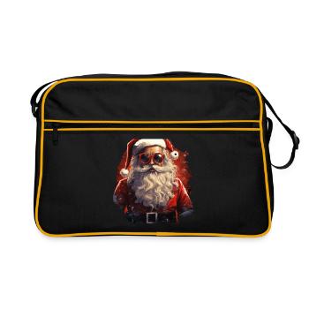 Père Noël - Sac Retro - noir/or - Devant