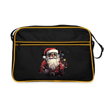 Père Noël - Sac Retro - noir/or - Devant