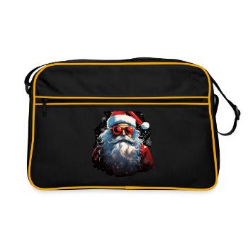 Père Noël - Sac Retro - noir/or - Devant