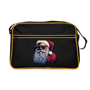 Père Noël - Sac Retro - noir/or - Devant