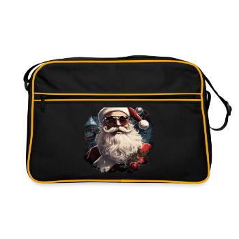 Père Noël - Sac Retro - noir/or - Devant