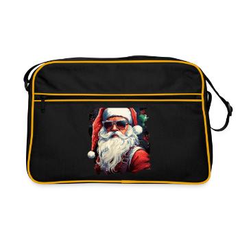 Père Noël - Sac Retro - noir/or - Devant