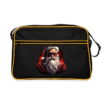 Père Noël - Sac Retro - noir/or - Devant
