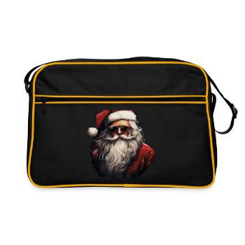 Père Noël - Sac Retro - noir/or - Devant