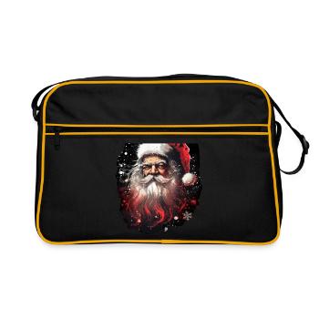 Père Noël - Sac Retro - noir/or - Devant