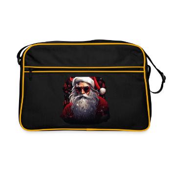 Père Noël - Sac Retro - noir/or - Devant