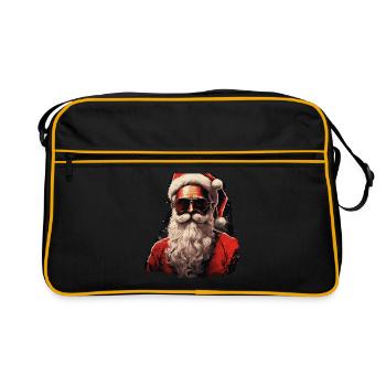 Père Noël - Sac Retro - noir/or - Devant