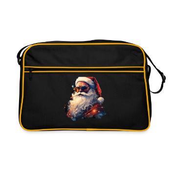 Père Noël - Sac Retro - noir/or - Devant