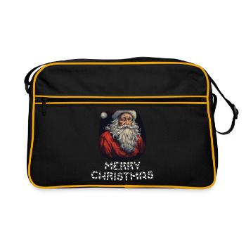 Le Père Noël épouse Noël - Sac Retro - noir/or - Devant