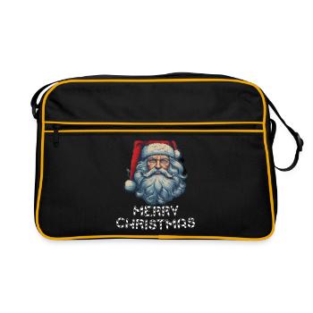 Le Père Noël épouse Noël - Sac Retro - noir/or - Devant