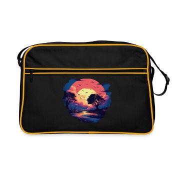 Paysage - Sac Retro - noir/or - Devant