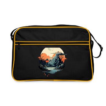 Paysage - Sac Retro - noir/or - Devant