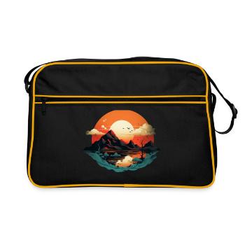 Paysage - Sac Retro - noir/or - Devant