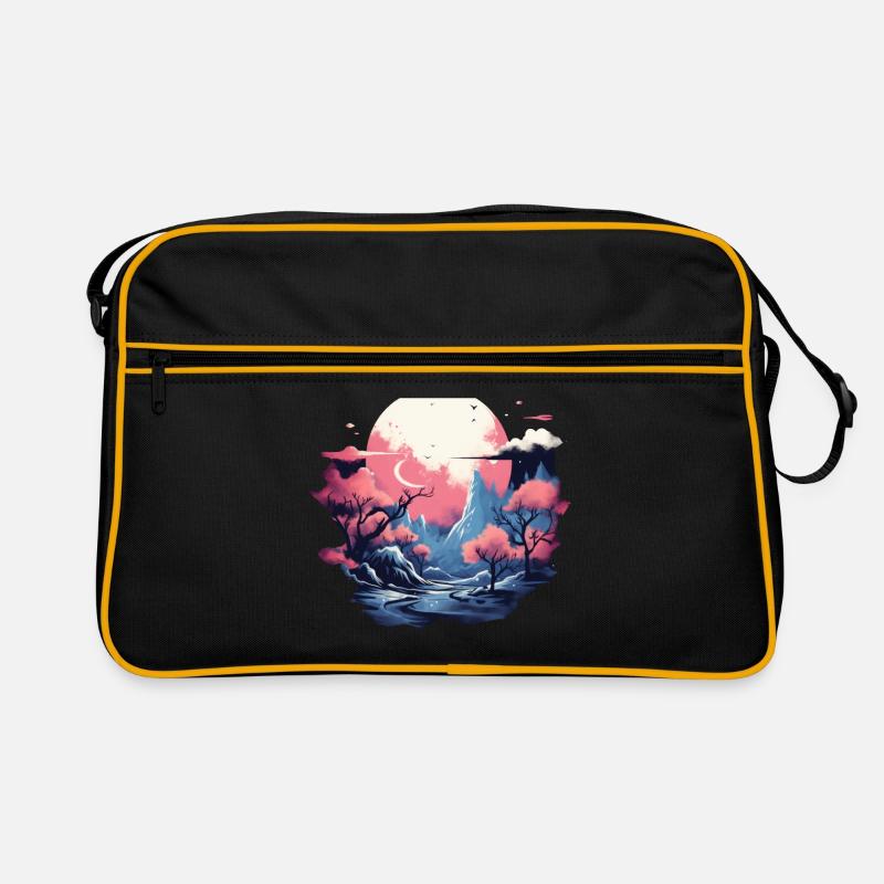 Landschaft Retro Tasche