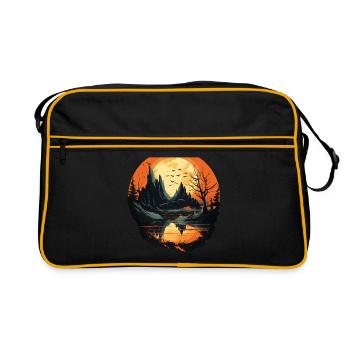 Paysage - Sac Retro - noir/or - Devant