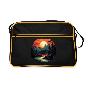Paysage - Sac Retro - noir/or - Devant
