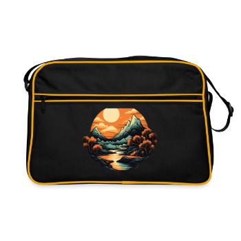 Paysage - Sac Retro - noir/or - Devant