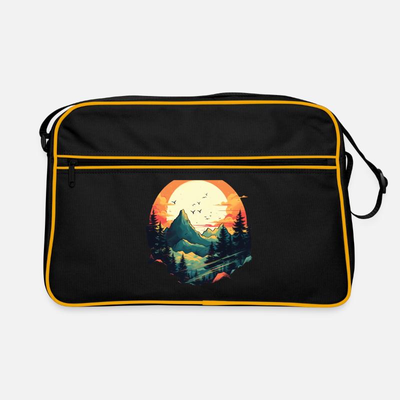 Landschaft Retro Tasche