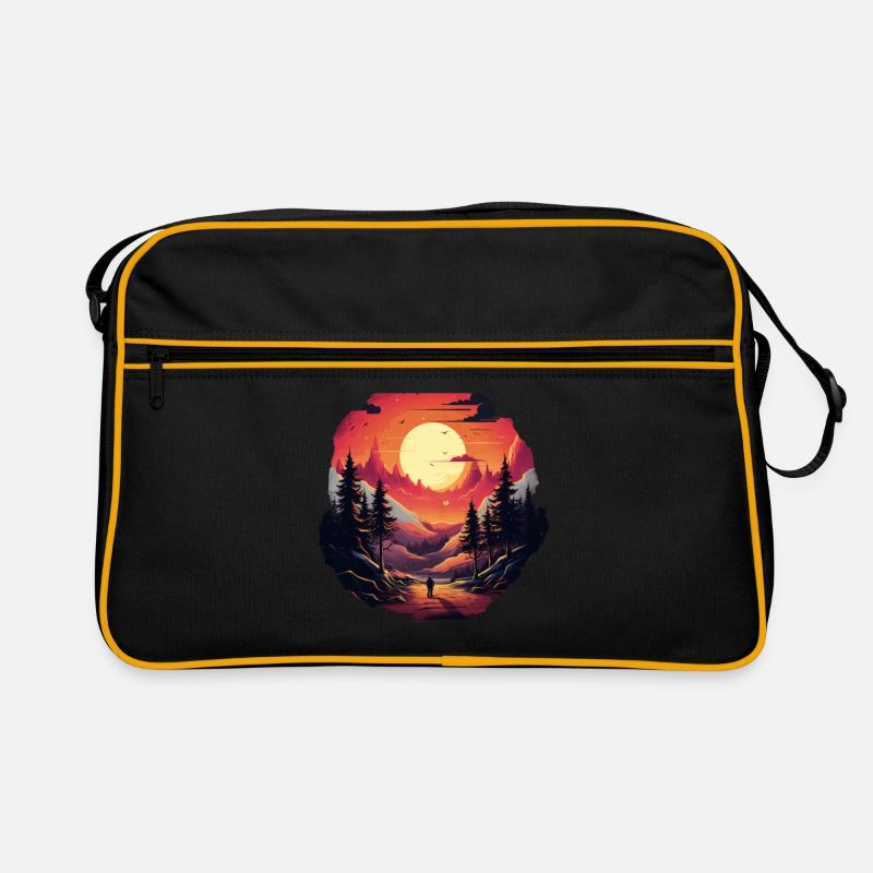 Landschaft Retro Tasche