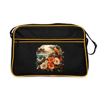 Tropical - Retro Bag - black/gold - Front