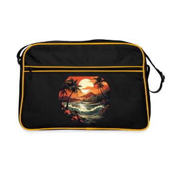 Tropical - Retro Bag - black/gold - Front