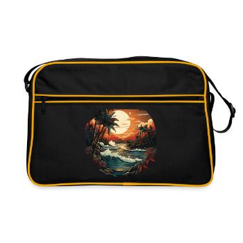 Tropical - Retro Bag - black/gold - Front